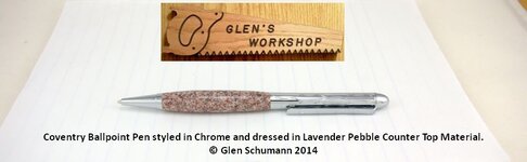 IMGP5578 GlensWorkshop Etsy coventry ballpoint pen chrom lavender pebble counter top material.jpg
