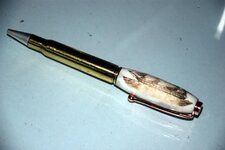 Pens - 10-23-09 Brass Bullet, Antler Engrave Top.jpg