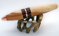 olive burl with cocobolo band copper finish.jpg