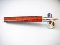 3A. Style - Stretched in Platinum Metal finish - Turning Stock - Amboyna Burl.JPG