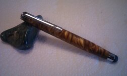 Gold & Brown Stylus assembled with Chrome plated components 002 Large Web view.jpg
