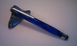 Blue & Black Stylus assembled with Chrome plated components 002 Large Web view.jpg