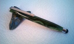 Emerald Green Stylus assembled with Chrome plated components 005 Large Web view.jpg