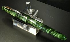Custom Green Marble, Black Rose Lucite, and Cracked Ice 002 (Small).JPG