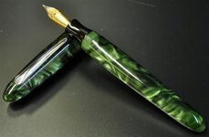 Custom Green Marble, Black Rose Lucite, and Cracked Ice 009 (Small).JPG