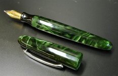 Custom Green Marble, Black Rose Lucite, and Cracked Ice 011 (Small).JPG