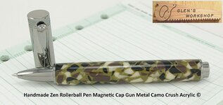 IMGP4417 GlensWorkshop Etsy Handmade Zen Rollerball Pen Gun Metal Camo Crush Acrylic 800.jpg
