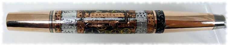 Steampunk Aero Rose Gold & Black Ti Copper Trim and 2 gear panels 3 SP10.jpg