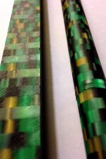 LMS Lathe Turned Green and Gold Mosaic Rod.jpg