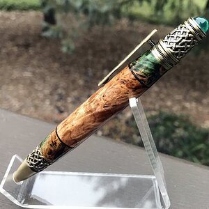 Celtic with Willow Burl.JPG