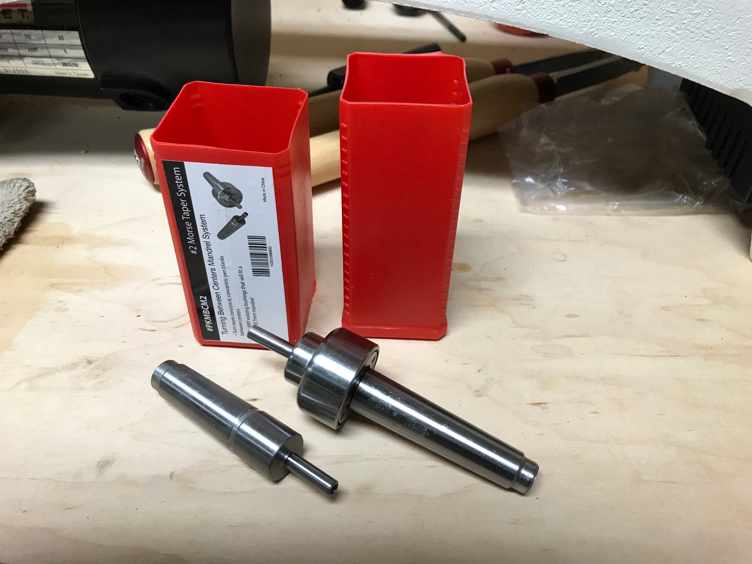 PSI Woodworking Turn Between Centers Mandrel System - #2MT For More Accurate Pen Turning
