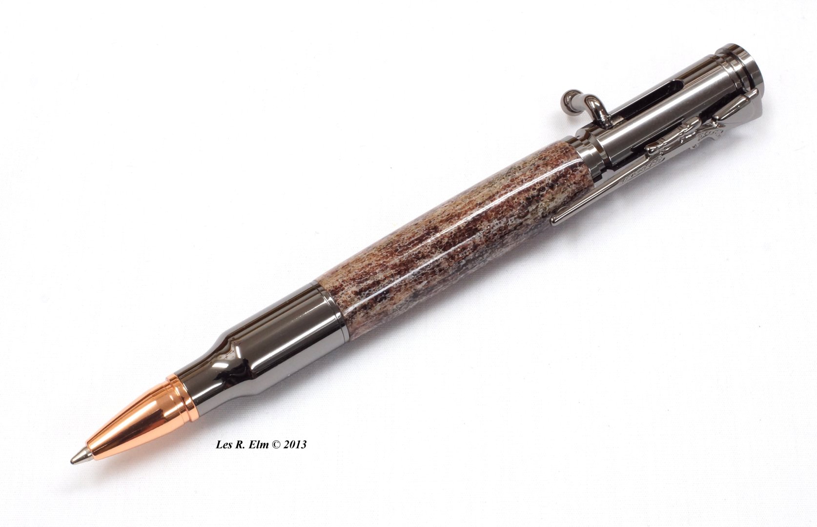 #45A- Gun Metal Elk Antler.JPG