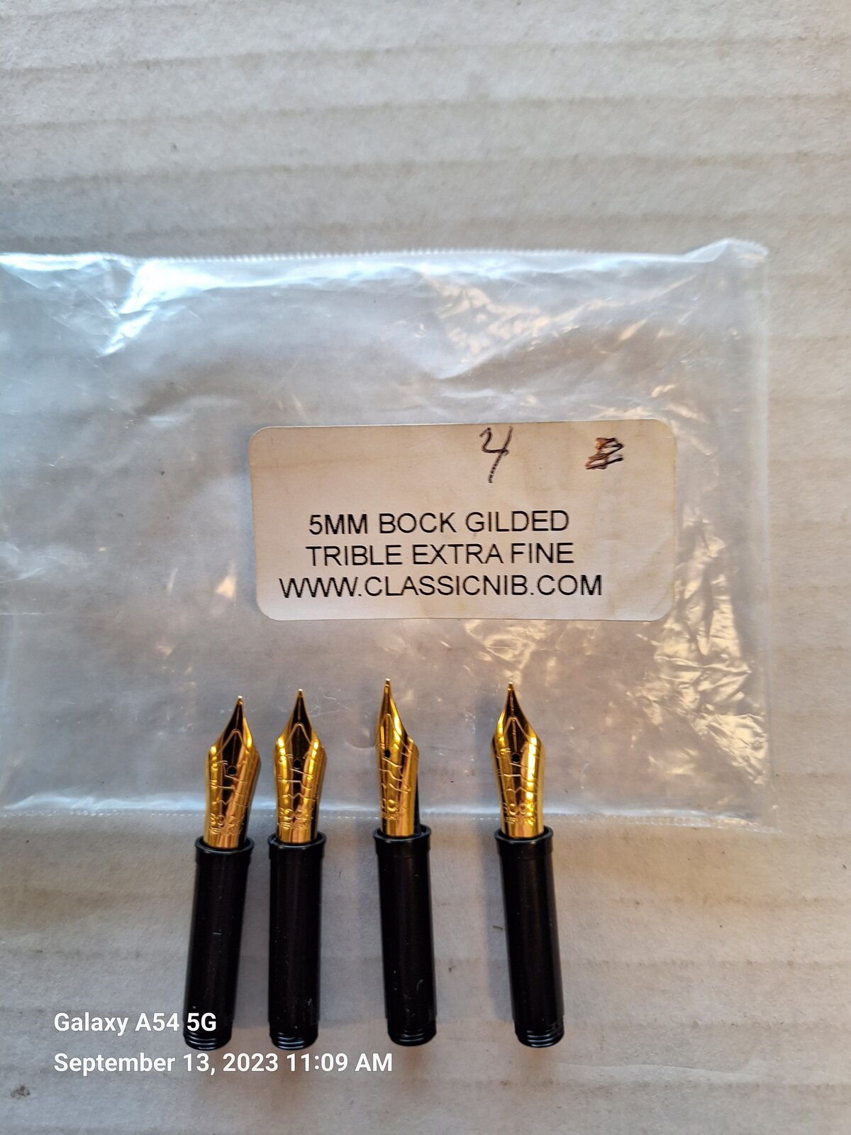 #5 Bock Gilded Extra Fine Nibs Feeds & Housings.jpg