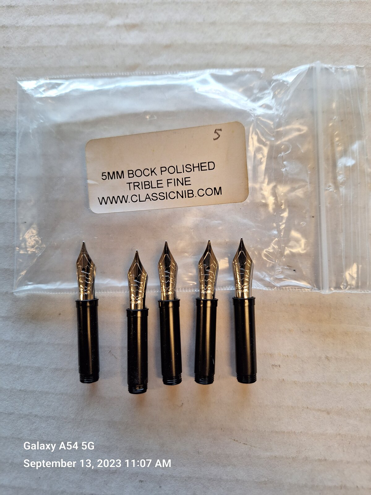 #5 Bock Polished Fine Nib & Feed housings.jpg