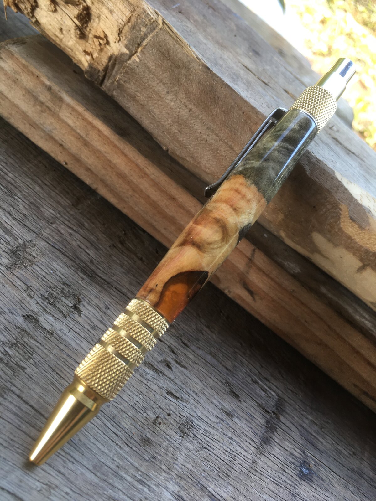 aRM PENS  -  DURA  CLICK  EDC in  HYBRID  BUCK  EYE  BURL 1.JPG