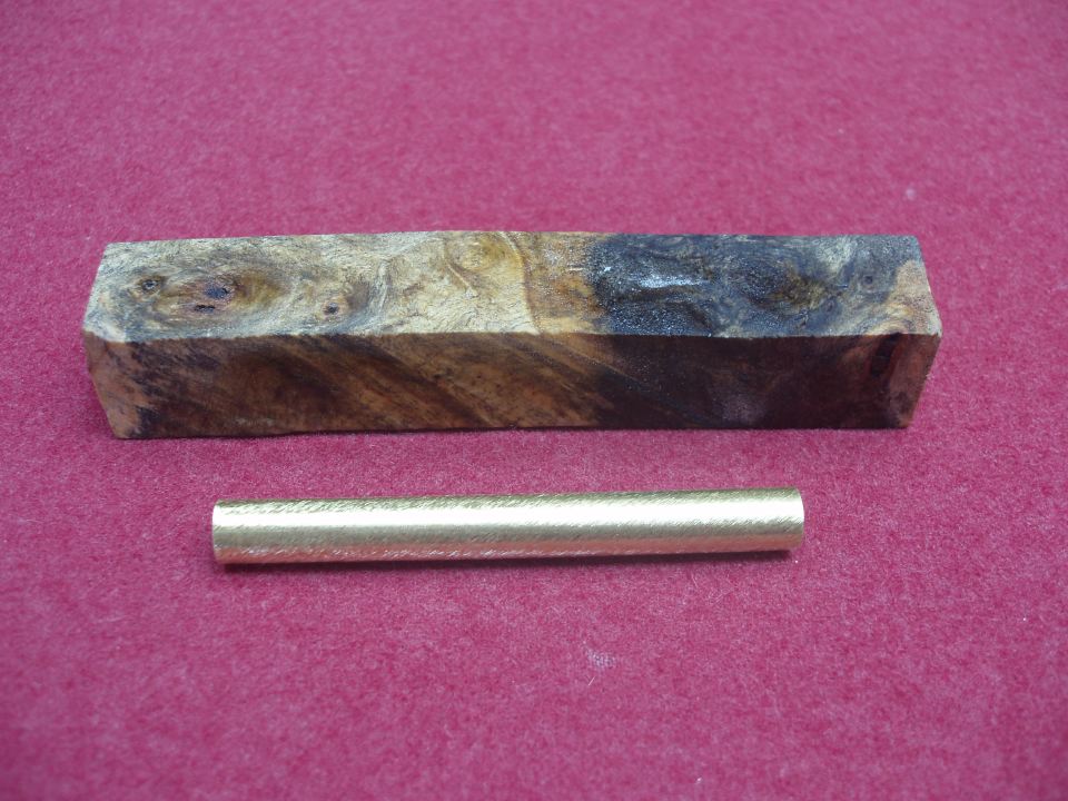 Buckeye Burl Stabilized Pen Blank.JPG