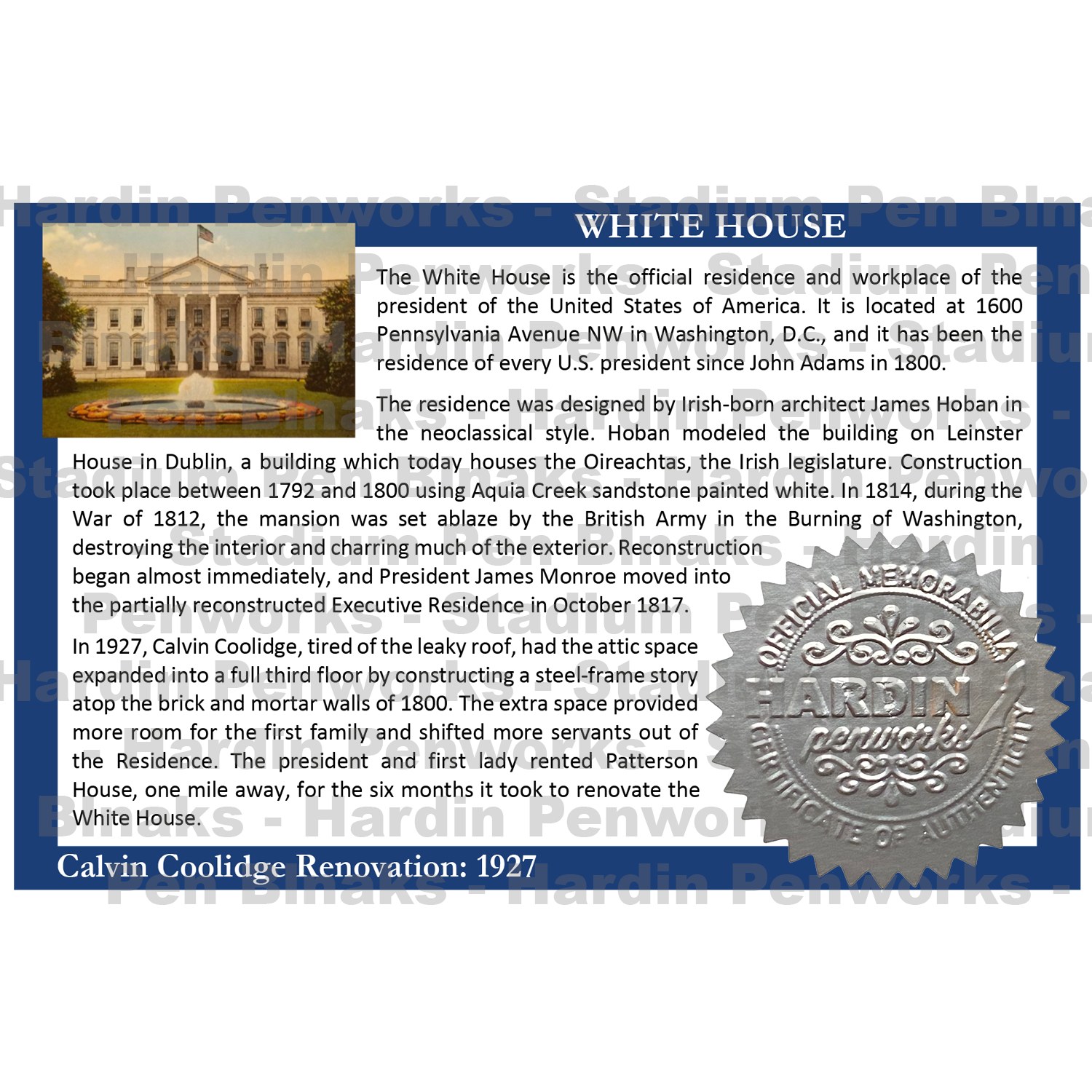 COA Front - White House [1927].png