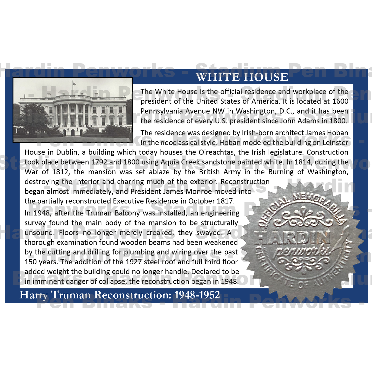 COA Front - White House [1948].png