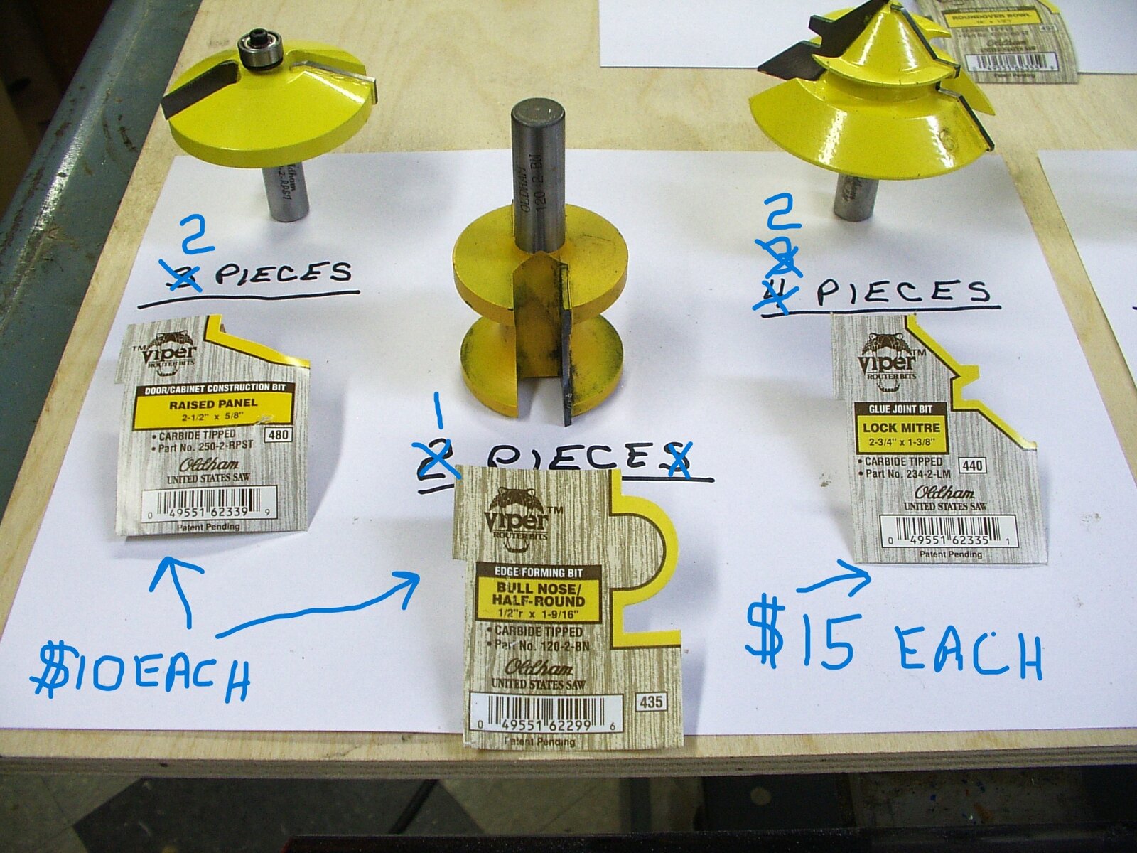 Large router bits copy.JPG with price.JPG price change 1.JPG newest Price.JPG