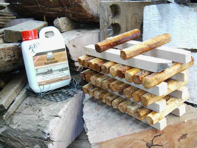 Timbermate - Earl's Wood Hardener penetrates into soft