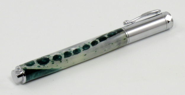 Zen Rollerball with Alligator Jawbone in Green Acrylic 92817.jpg