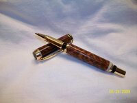Navigator Gold snakewood rollerball alt. ivory.JPG