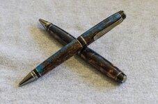 Copper & lighter Blue cigar pen May 2014-2.jpg