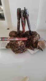 Black:Red Box Elder Burl w: Buckeye stand copy.jpg