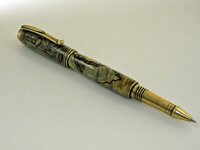 Jr George - Antique Brass-Stabilized Spalted Maple Burl (1).jpg