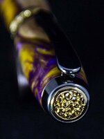 Louisiana Burl Fiji Jr. Antony Pen Black TN 22kt Gold Cap Detail.jpg
