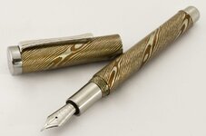Mokume Gane Double Twist Custom Fountain Pen.jpg