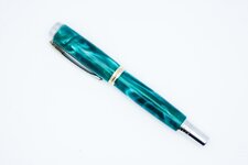 Teal Delight Rhodium Jr. Gentlemen Rollerball Pen.jpg