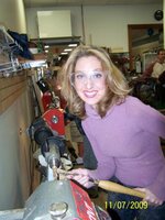 Jessica making one of her many pens.jpg