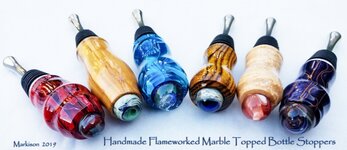 FlameworkedMarbleToppedBottleStoppersx6,markison,2019,1200px.jpg