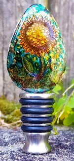 HandEngravedCopperStopper,sunflowerface,markison,2019.jpg