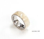 25 - Petrified Whale Bone SS Size 8.5 X 8mm.JPG