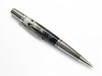 #1B - Black Titanium-Platinum with Gadwall Duck Feathers.JPG