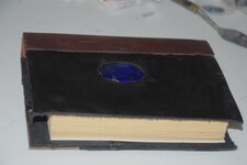 Journal - 5-4-10 Black 4X6 Blue Jeweled Brown Spine 2.jpg Journal - 5-4-10 Black 4X6 Blue Jeweled Brown Spine 2.jpg