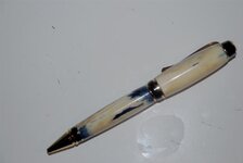Pens - 7-2-10 Antler Blue Dye Cigar Gold A1.jpg