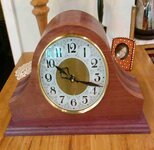 Purpleheart Tambour Mantle clock.jpg Purpleheart Tambour Mantle clock.jpg