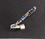 Majestic Jr Rhodium Rollerball franklinblank blue burl 4.JPG