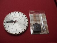 Saw Blade Clock and Mechanism with Hanger.JPG