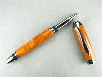 205 Sedona RB Pen, Bk. Ti. Gold, Golden Amboyna Burl (Small).jpg