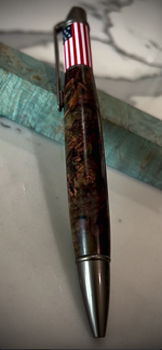 American Flag Pen Stabilized Burl Green Pic.png