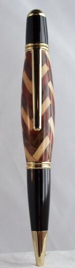 Gatsby 24k gold with padauk-walnut-maple herringbone pattern front view .jpg