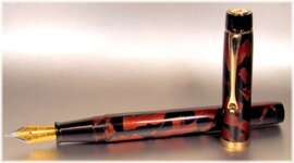 Copper and Black fleck Regal II capless.jpg