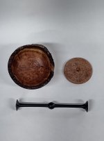 Mesquite Burl and African Blackwood Goblet sections.jpg