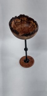 Mesquite Burl and African Blackwood Goblet.jpg