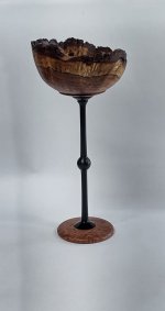 Mesquite Burl and African Blackwood Goblet2.jpg