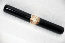 Pens - 2-7-11 Ebony Cigar Traditional Roller Ball Clipless 2.jpg